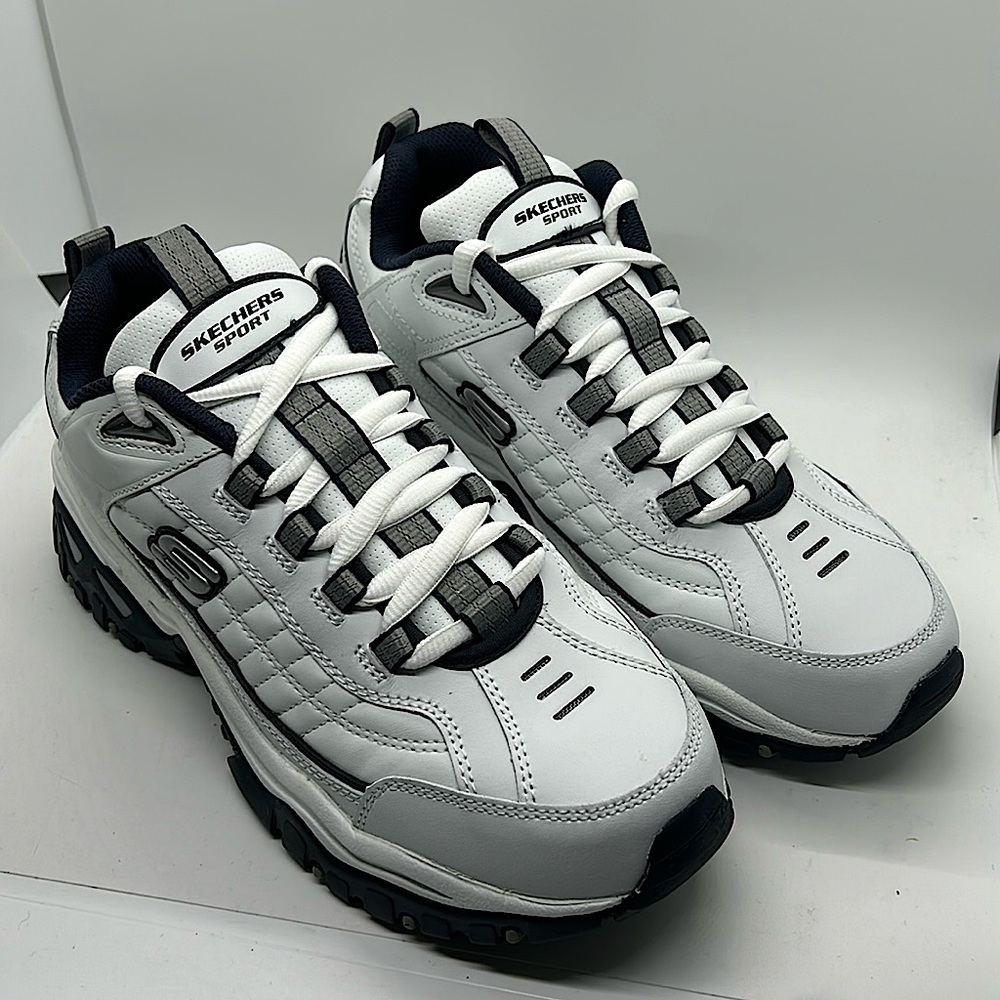 Skechers Sport NIB Energy After Burn White/Navy Sneakers Shoes **Size 8** - Picture 1 of 8
